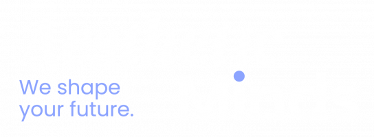 AM_Logo_Quer+We shape_Weiß-Violett